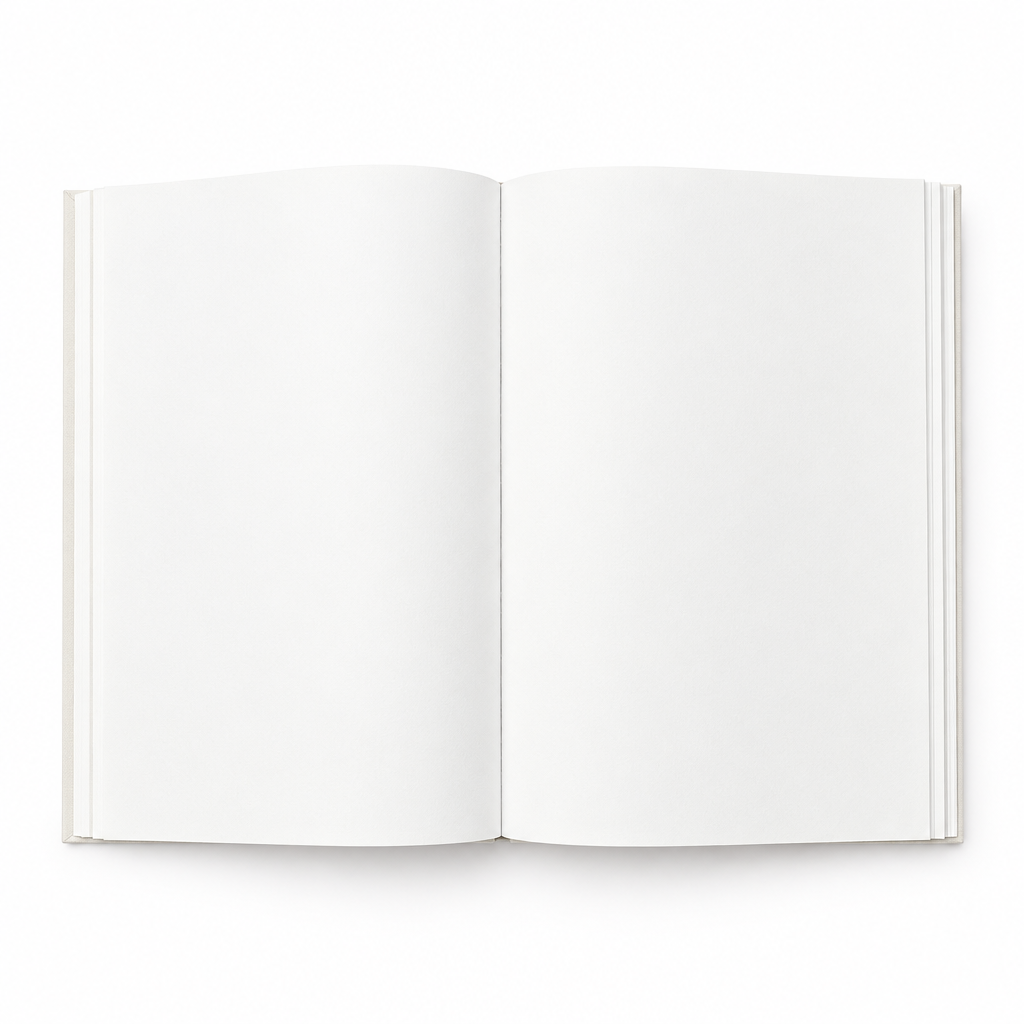 Blank journal spread