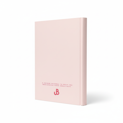 The Creative Journal - Pink back cover mockup