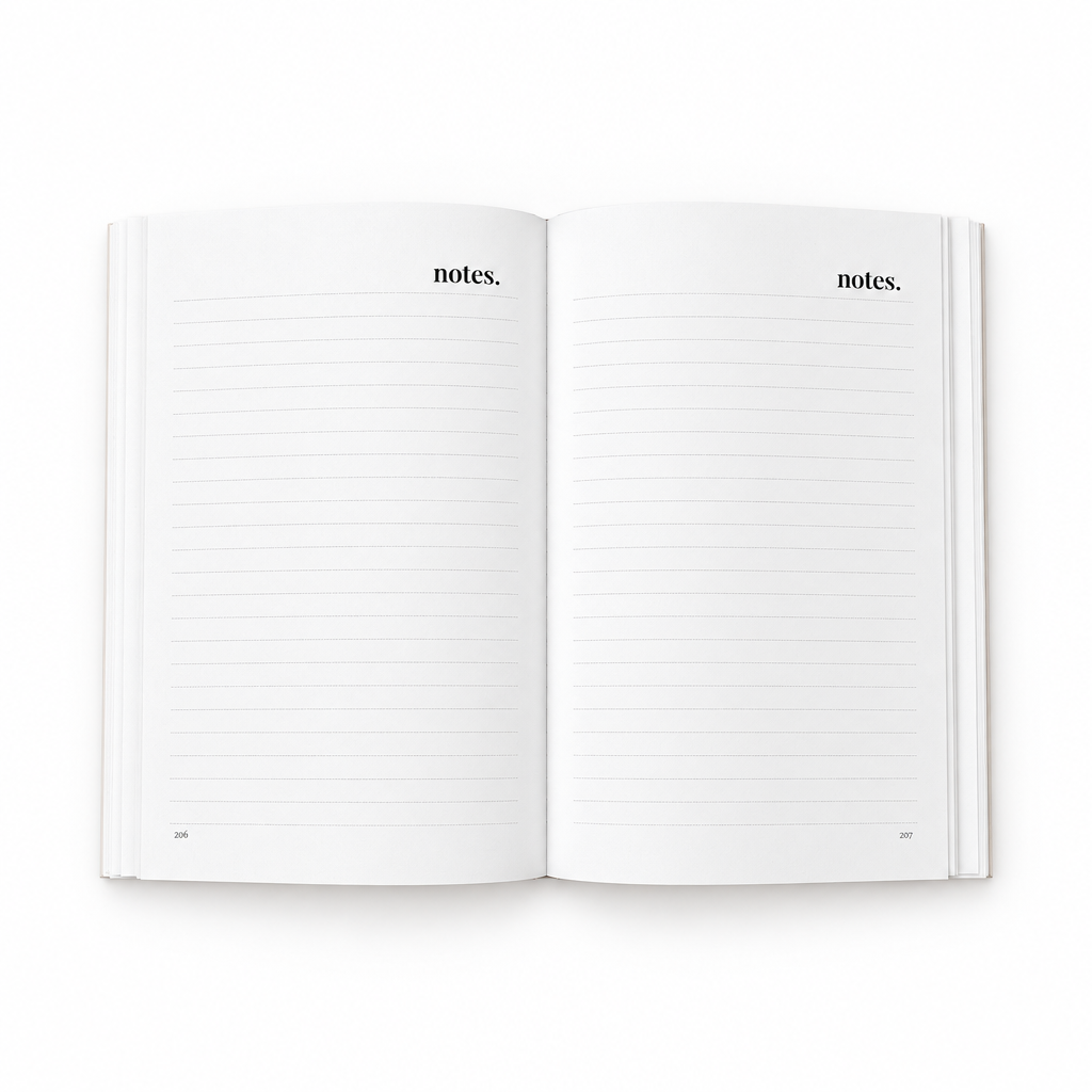 Notes pages white background